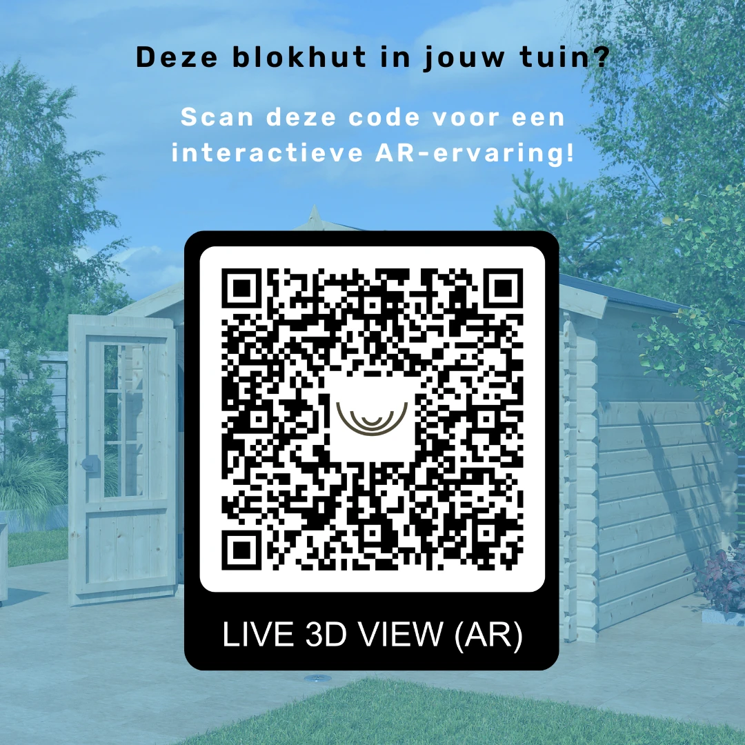 Woodlands Blokhut Kasuko Geïsoleerd 485 x 385 cm - Afbeelding 4